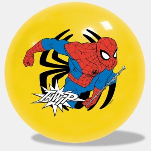 pelota-de-vinil-spiderman-amarillo